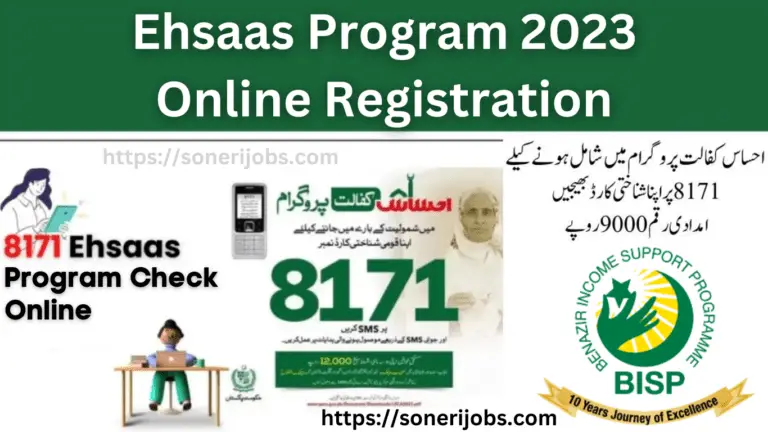 8171 Check Online 2023 - Ehsaas Program