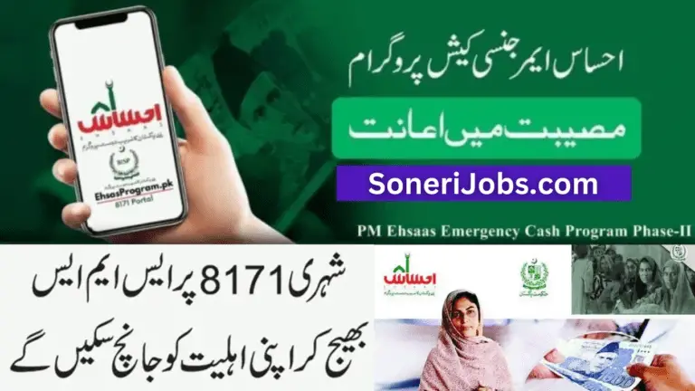 Ehsaas Emergency Cash Program Registration