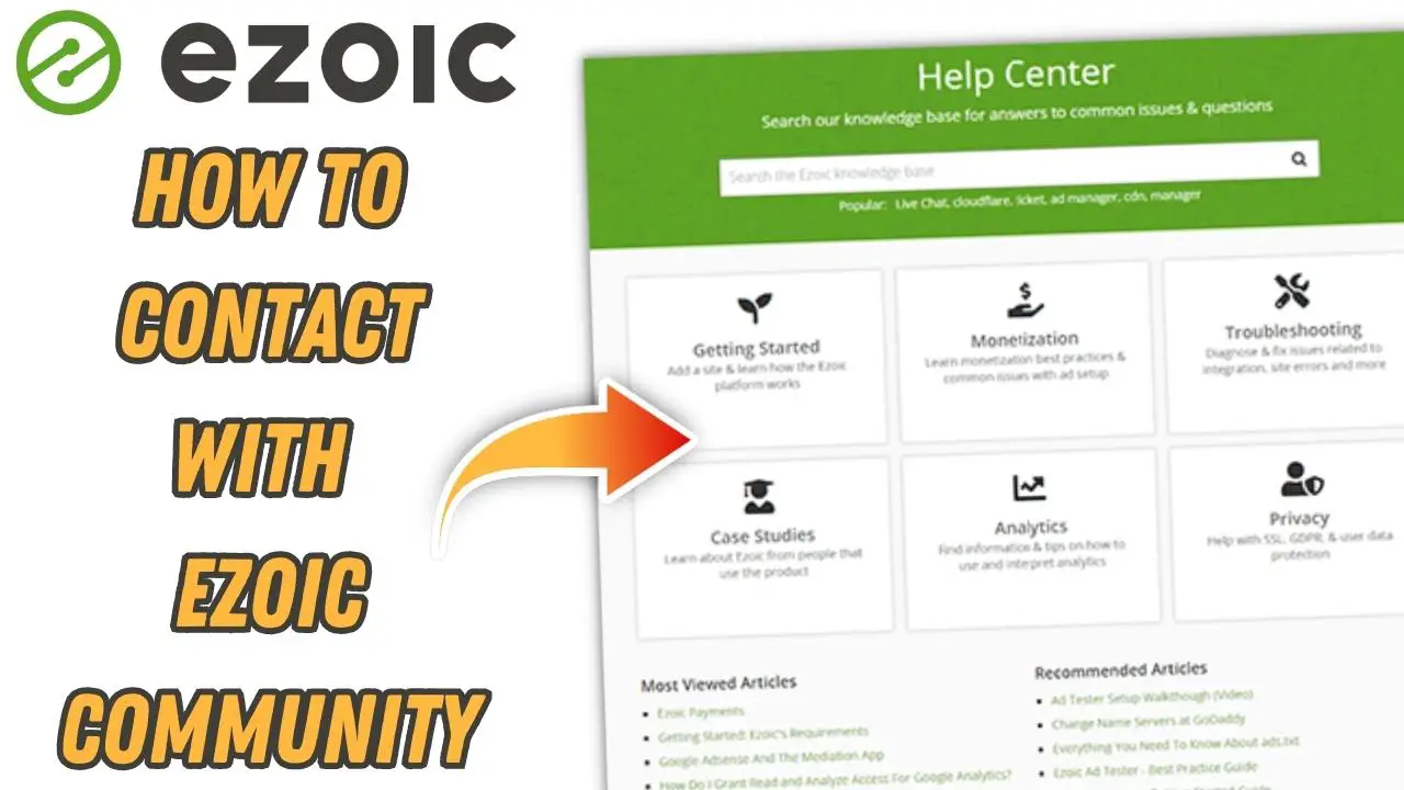 Ezoic Community - Guidelines for Contacting Support