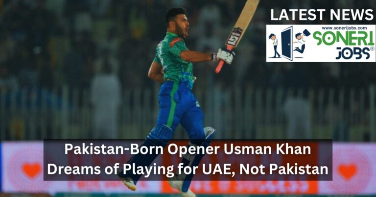 Pakistan-Born Opener Usman Khan Dreams of Playing for UAE, Not Pakistan