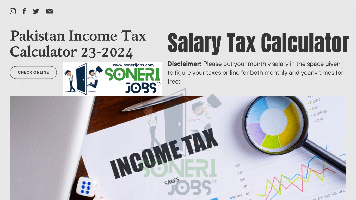 Pakistan Tax Calculator 232024 Salary Tax Calculator Soneri