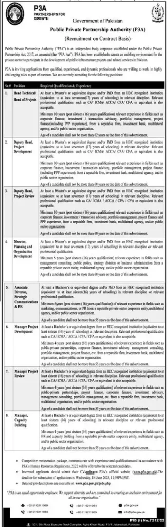 Public Private Partnership Authority Jobs 2023