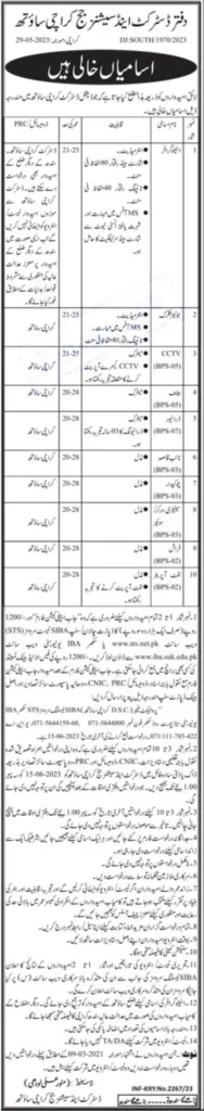 District and Session Courts Karachi Jobs 2023