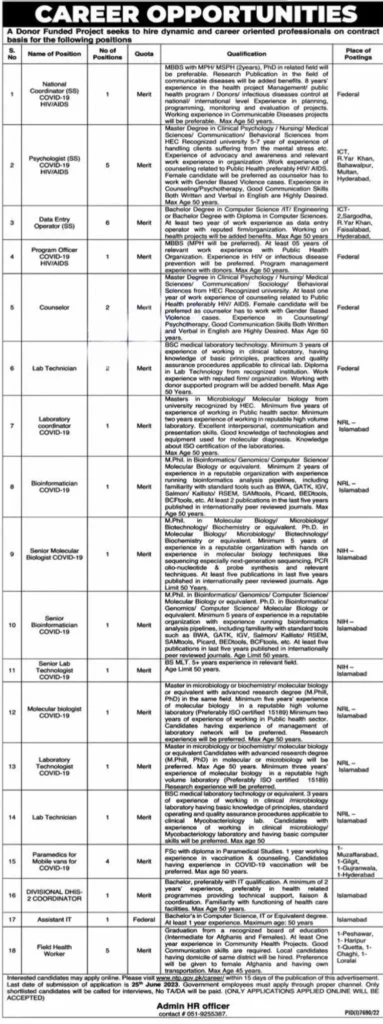 National TB Control Program NTP Jobs 2023