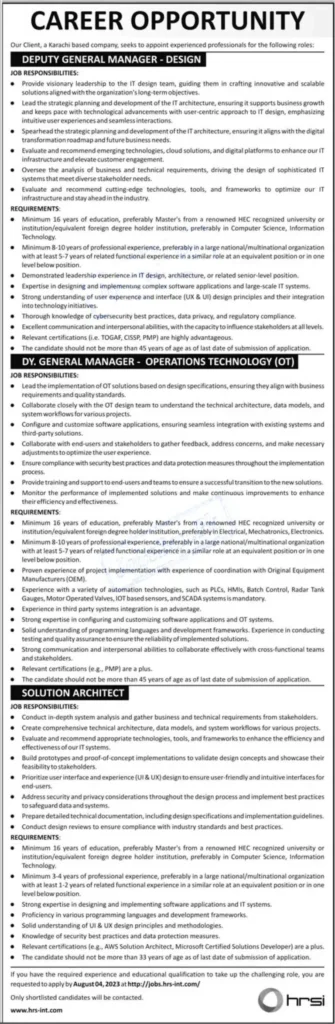 HRSI Jobs 2023 Human Resource Solution International