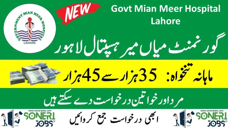 Govt Mian Meer Hospital Lahore 2023