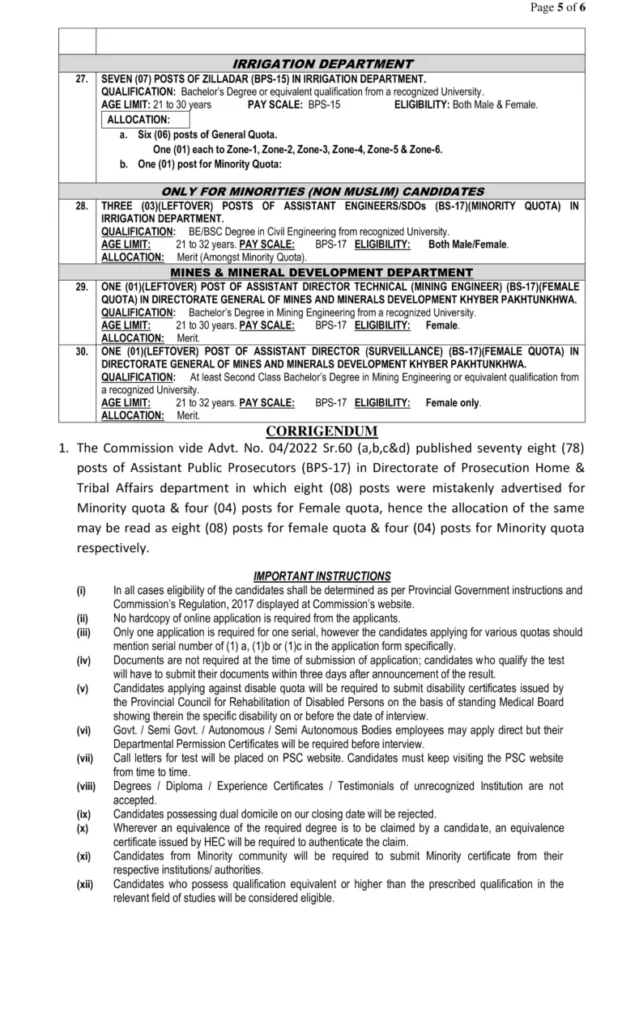 KPPSC Jobs 2023 Advertisement 4