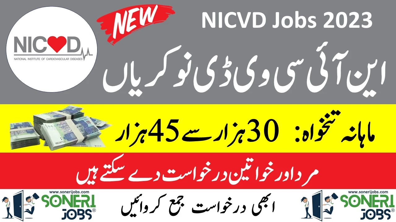 NICVD Jobs 2023 - National Institute of Cardiovascular Diseases