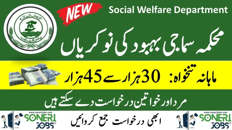 Social Welfare Department Jobs 2023