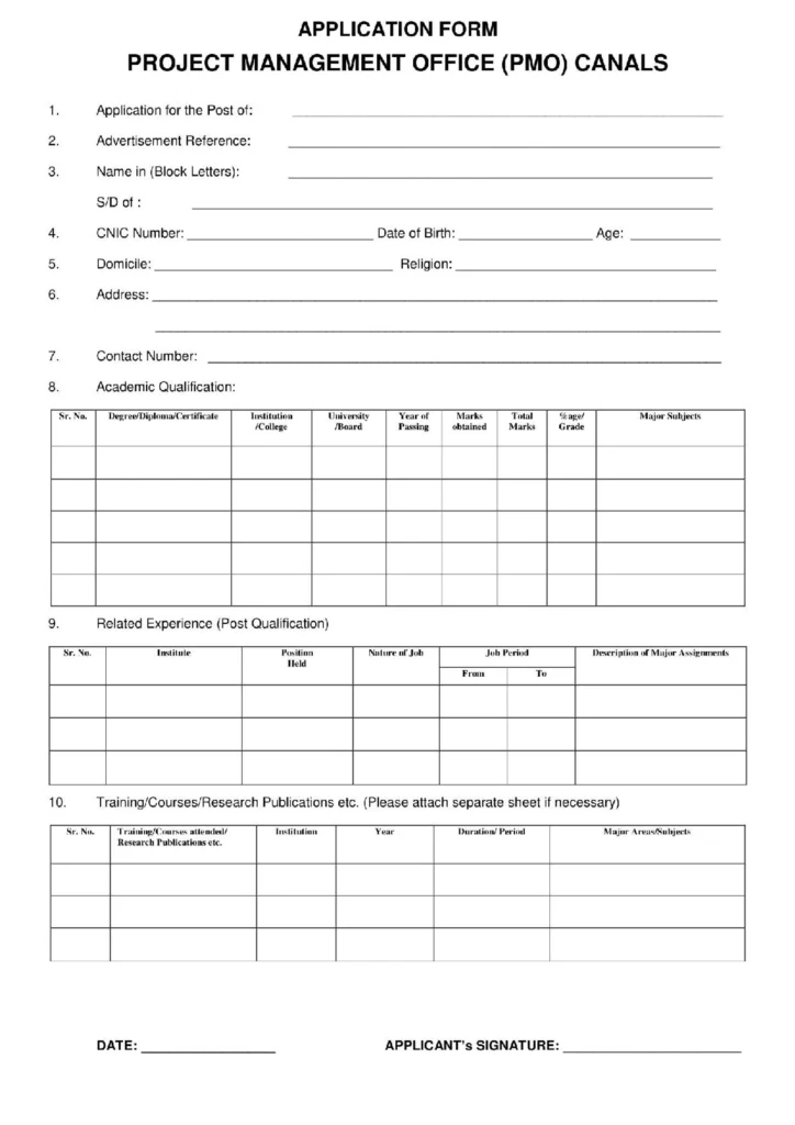 Application Form