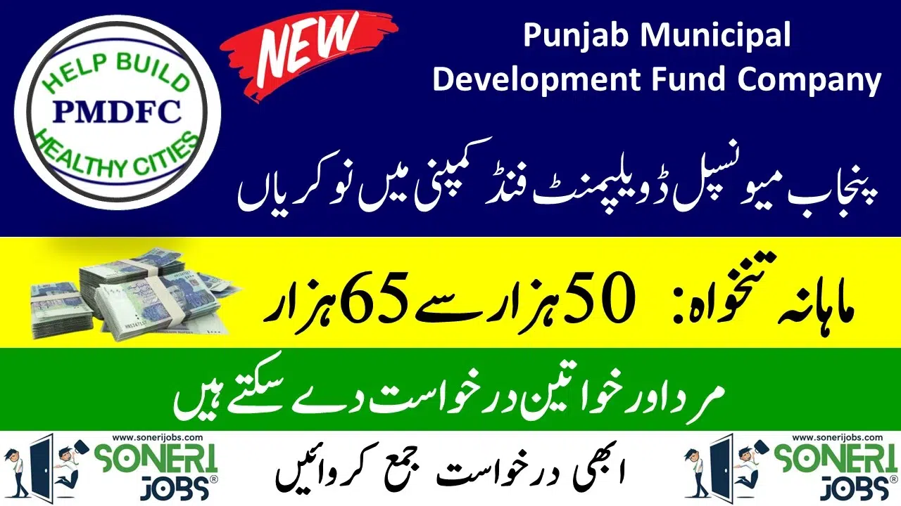 PMDFC Jobs 2023 - Punjab Municipal Development Fund Company