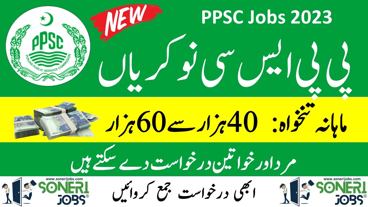 PPSC Jobs 2023 - Register Online Form