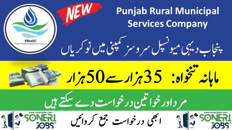 PRMSC Jobs 2023 - Punjab Rural Municipal Services Company