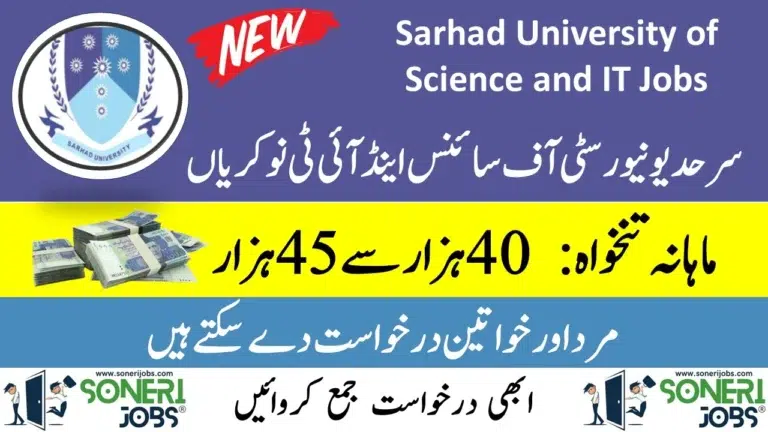 Sarhad University of Science and IT Jobs 2023