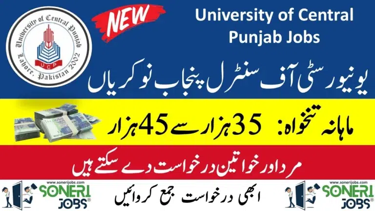 University of Central Punjab Jobs Lahore 2023