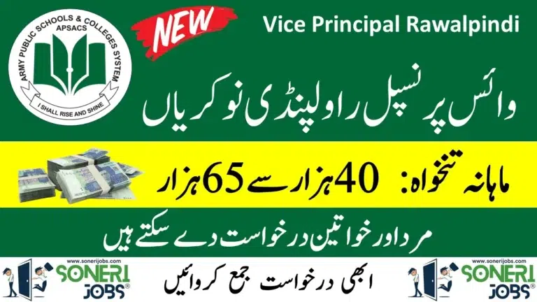 Vice Principal Rawalpindi Jobs 2023