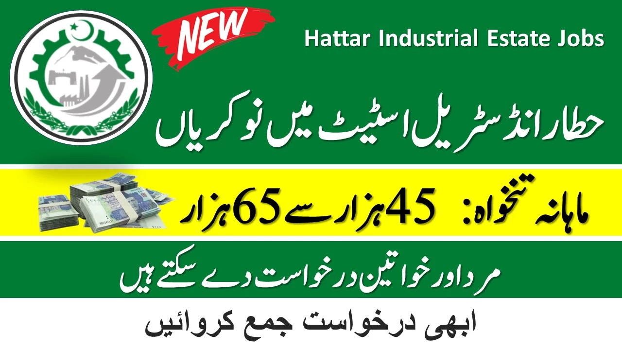 Hattar Industrial Estate Jobs Haripur 2024