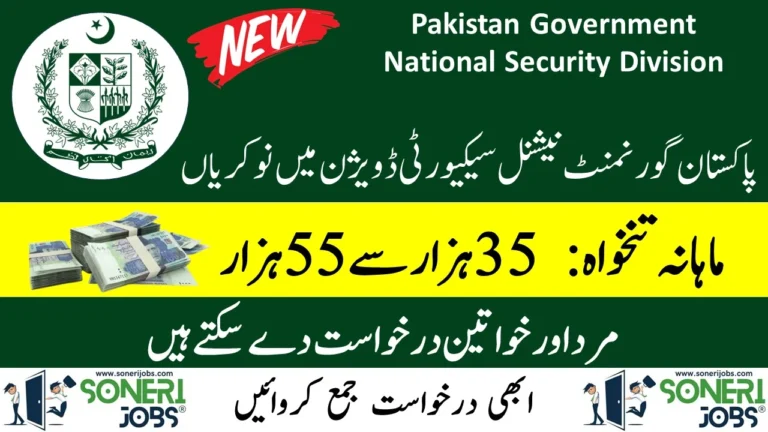 Pakistan Government National Security Division Jobs 2024