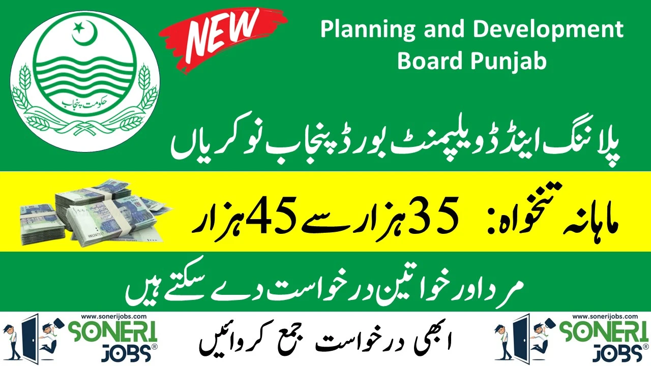 Planning and Development Board Punjab Jobs 2024