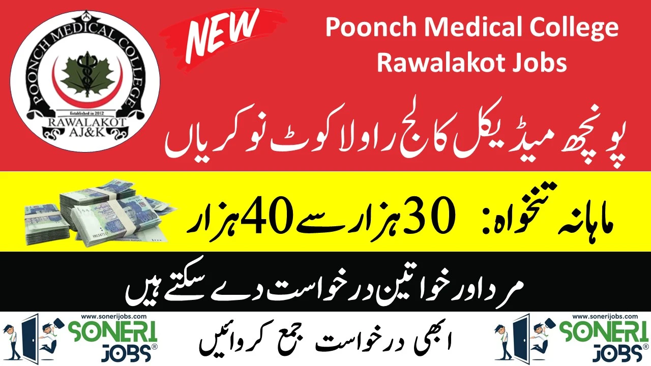 Poonch Medical College Rawalakot Jobs 2024