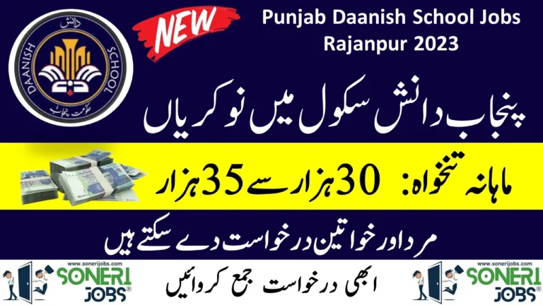 Punjab Daanish School Jobs Rajanpur 2023