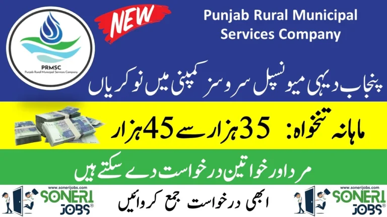 Punjab Rural Municipal Services Company Jobs Lahore 2023