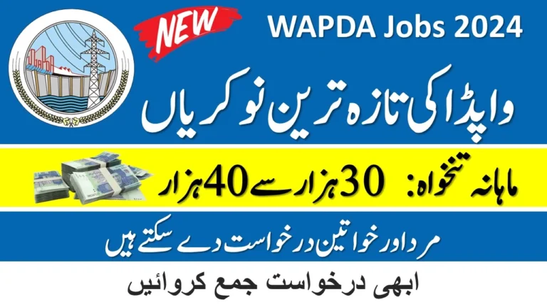 WAPDA Jobs 2024 - Latest Career Opportunity