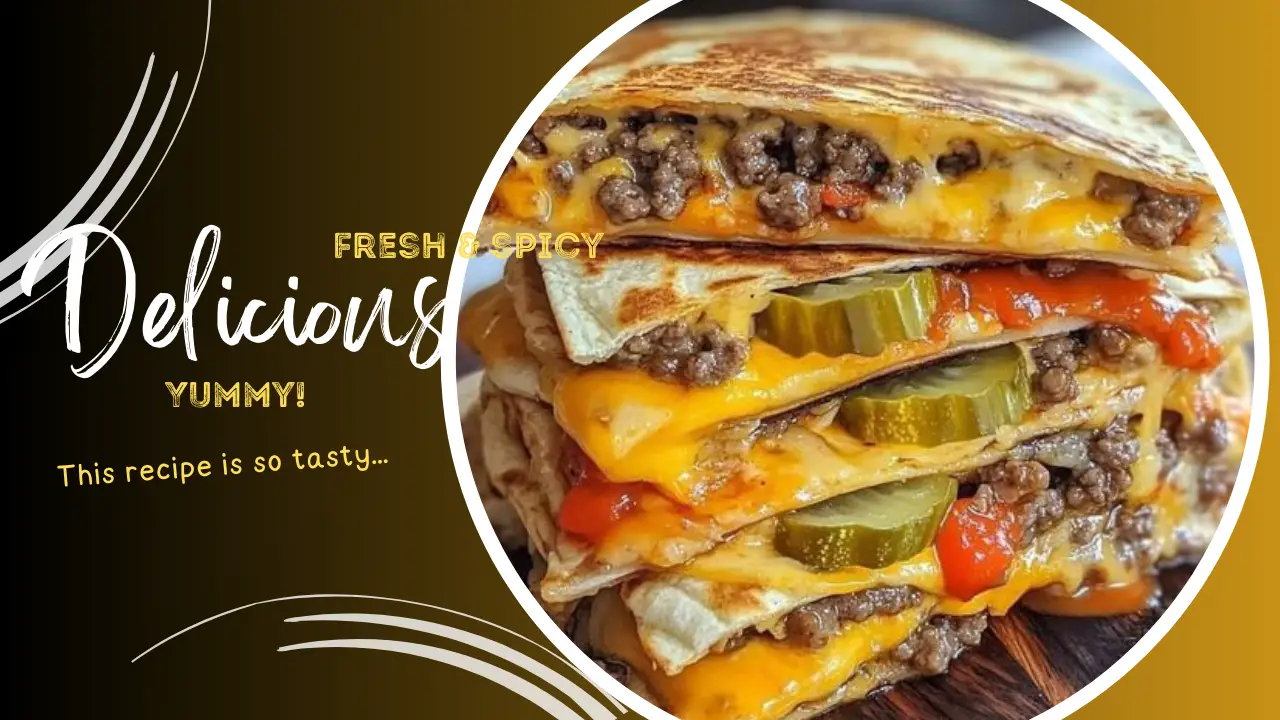 Blackstone Cheeseburger Quesadilla