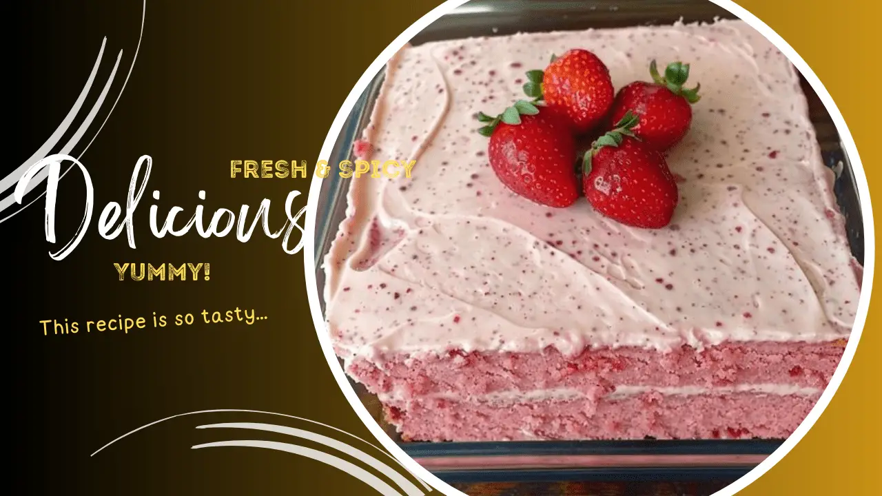 Delightfully Moist Strawberry Cake