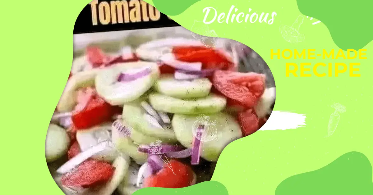 Cucumber, Onion and Tomato Salad Recipe