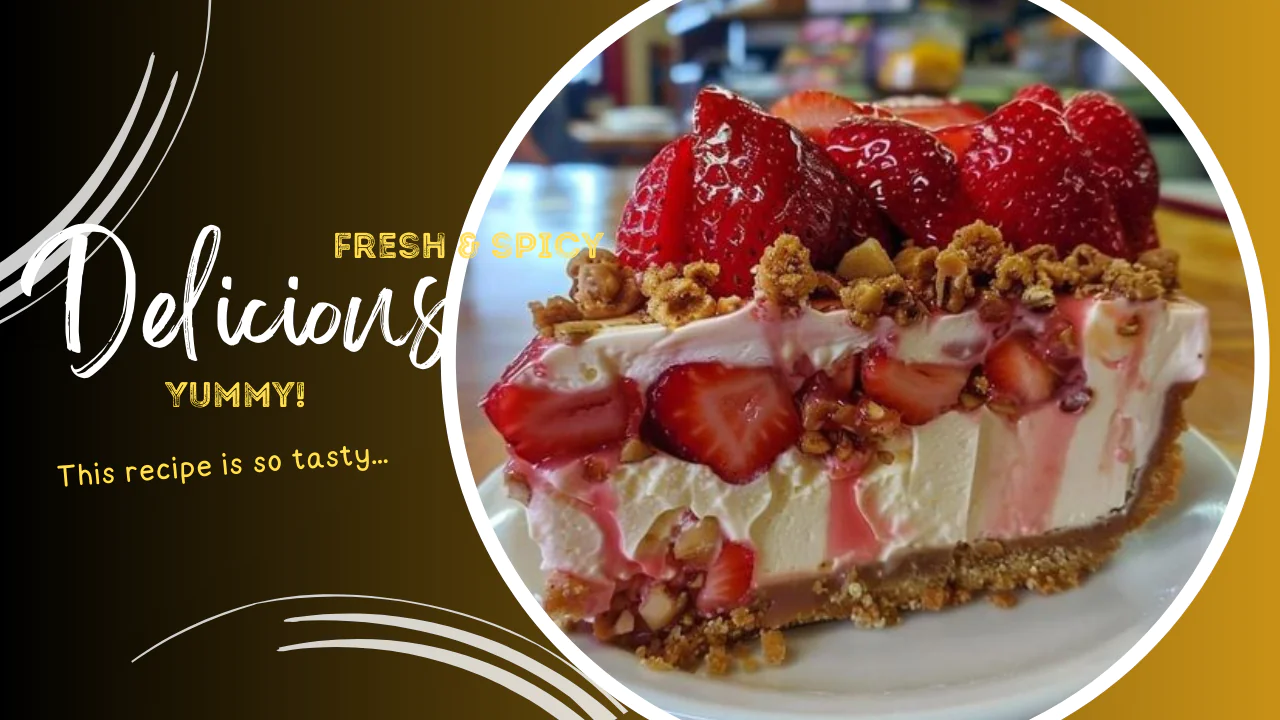 Strawberry Crunch Cheesecake Recipe