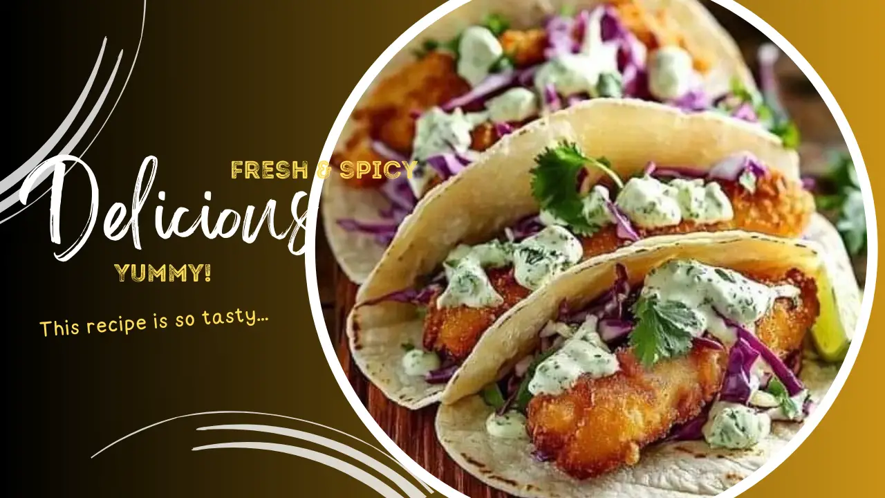 Crispy Fish Tacos with Zesty Cilantro Lime Slaw