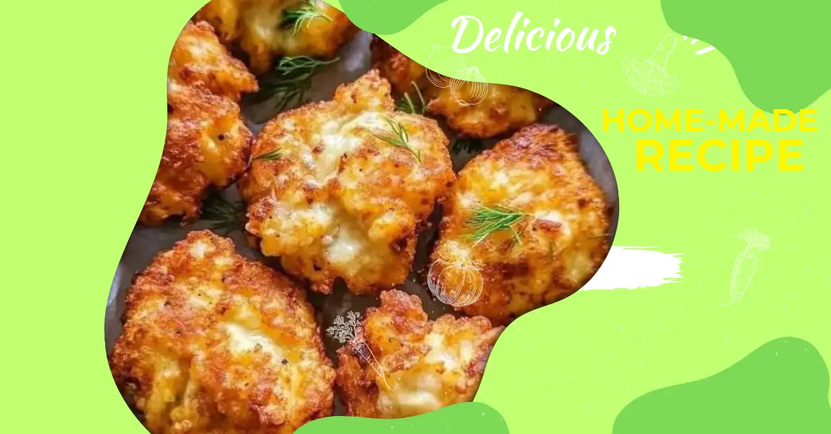 Cheesy Chicken Fritters Recipe