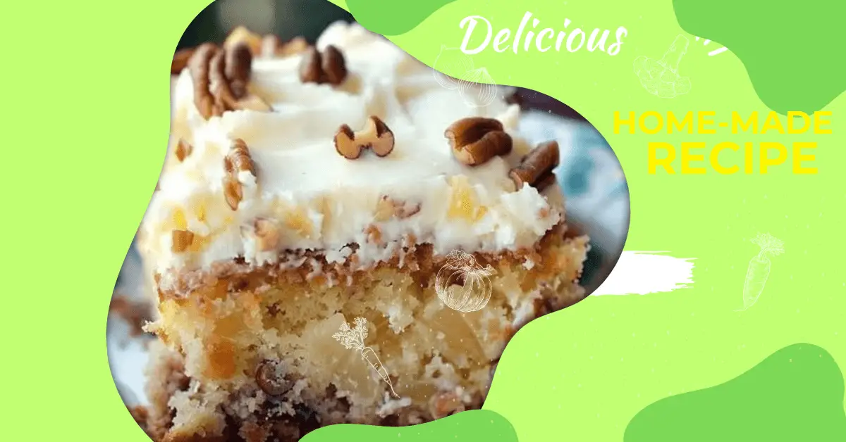 Pineapple Pecan Cake with Cream Cheese Frosting Recipe