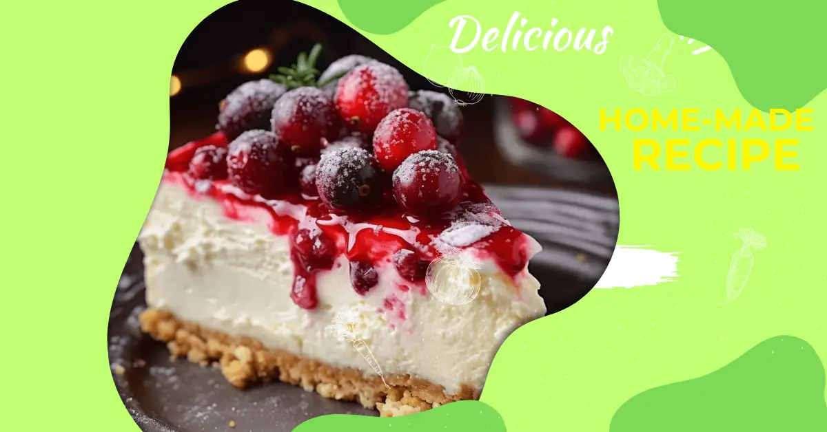 Vanilla Bean Cheesecake Layered with Cranberry Jam and White Chocolate Mousse Recipe