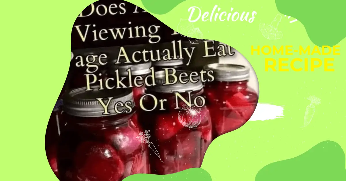 Pickled Beets Recipe