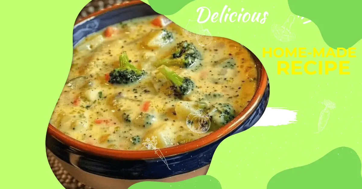 Crock Pot Potato Broccoli Cheddar Soup Recipe