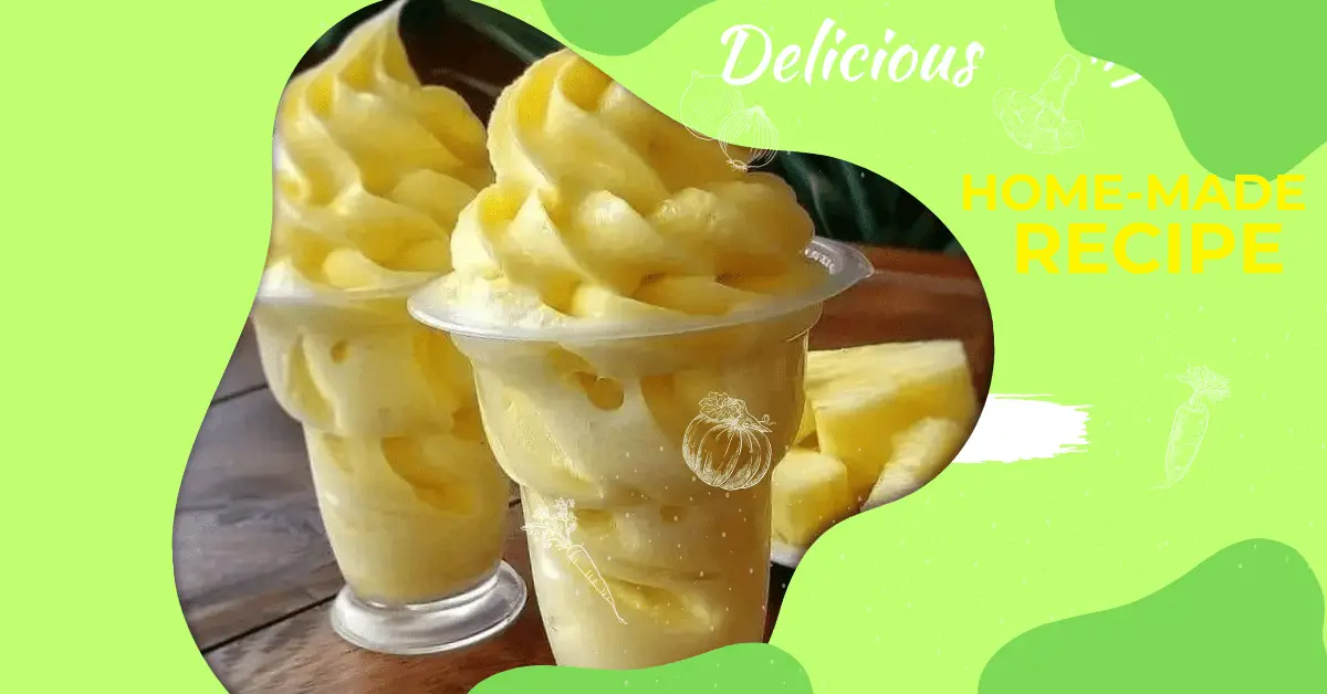 Homemade Pineapple Soft Serve Ice Cream Recipe