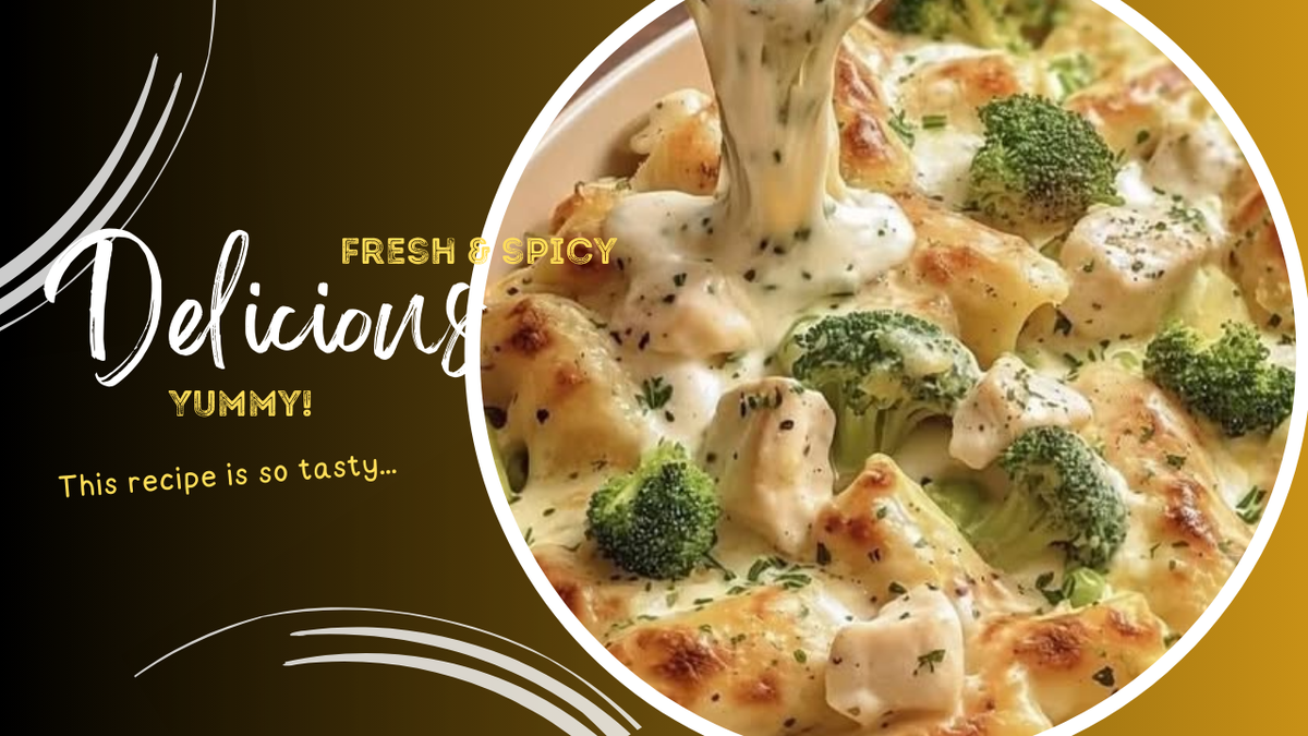 Chicken and Broccoli Baked Alfredo A Creamy, Comforting Classic