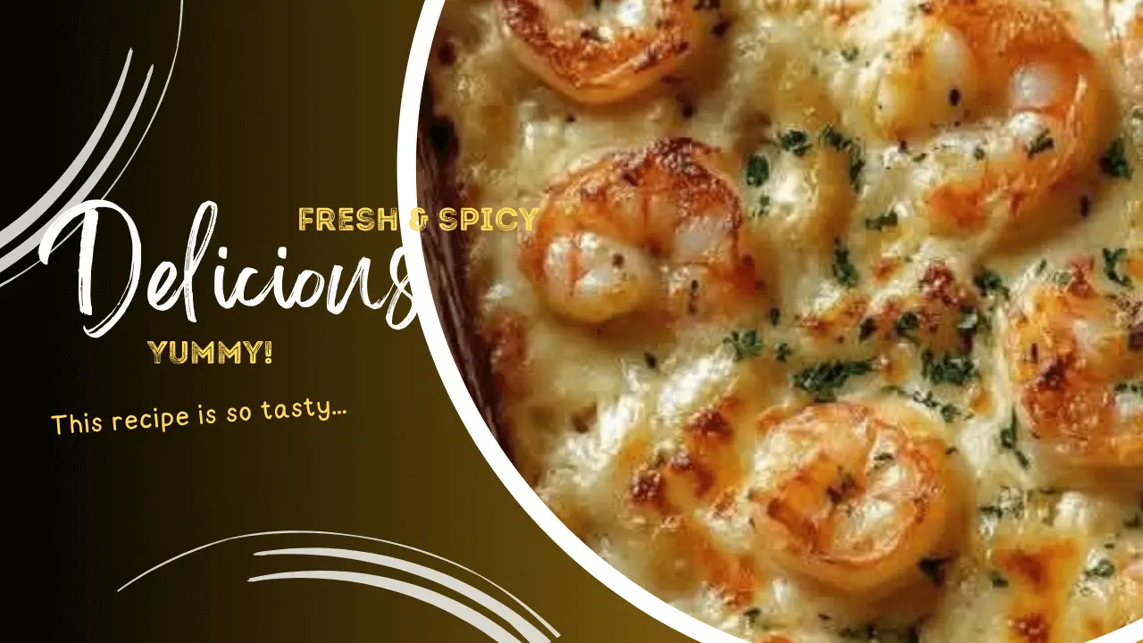 Cheesy Shrimp Baked Pasta Recipe