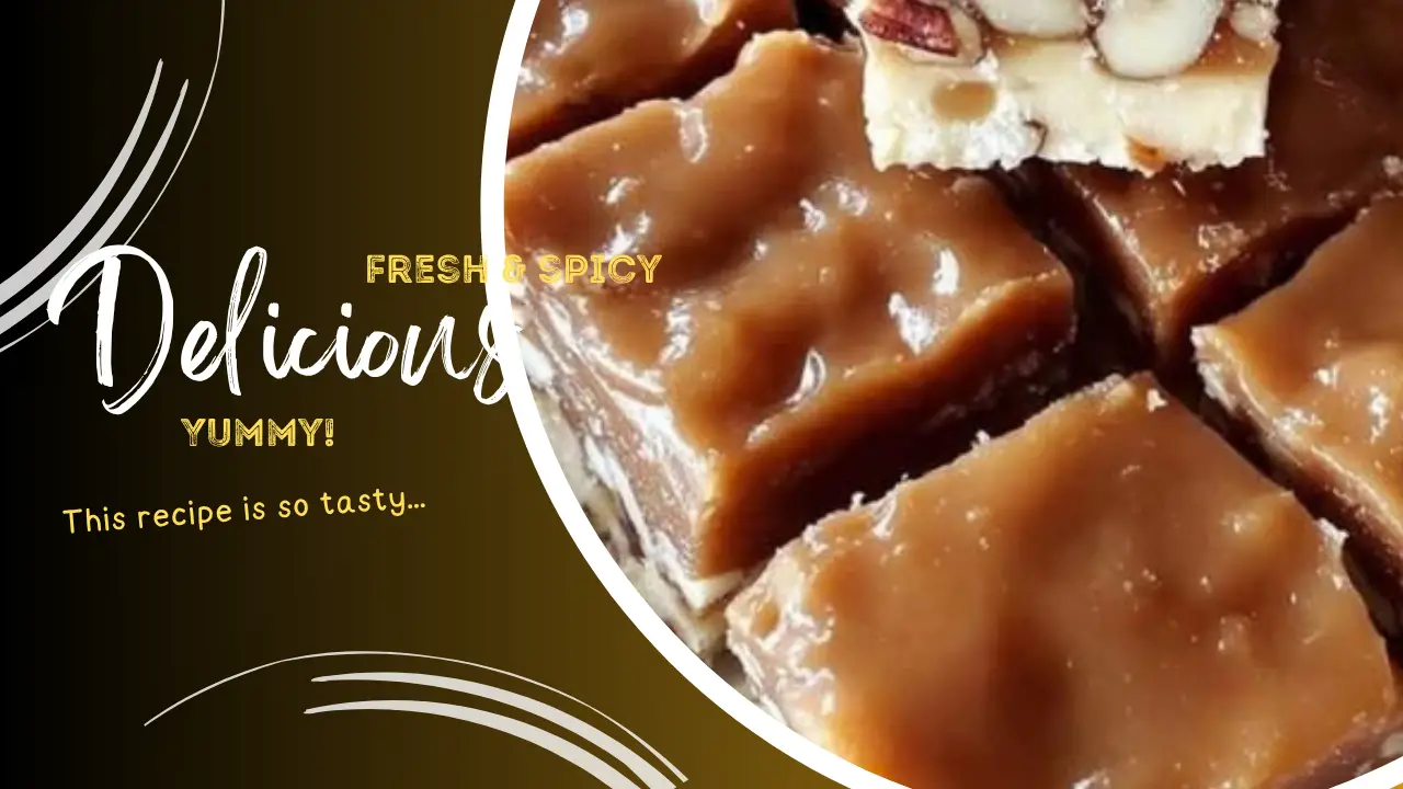 Caramel Nut Fudge Bars Recipe