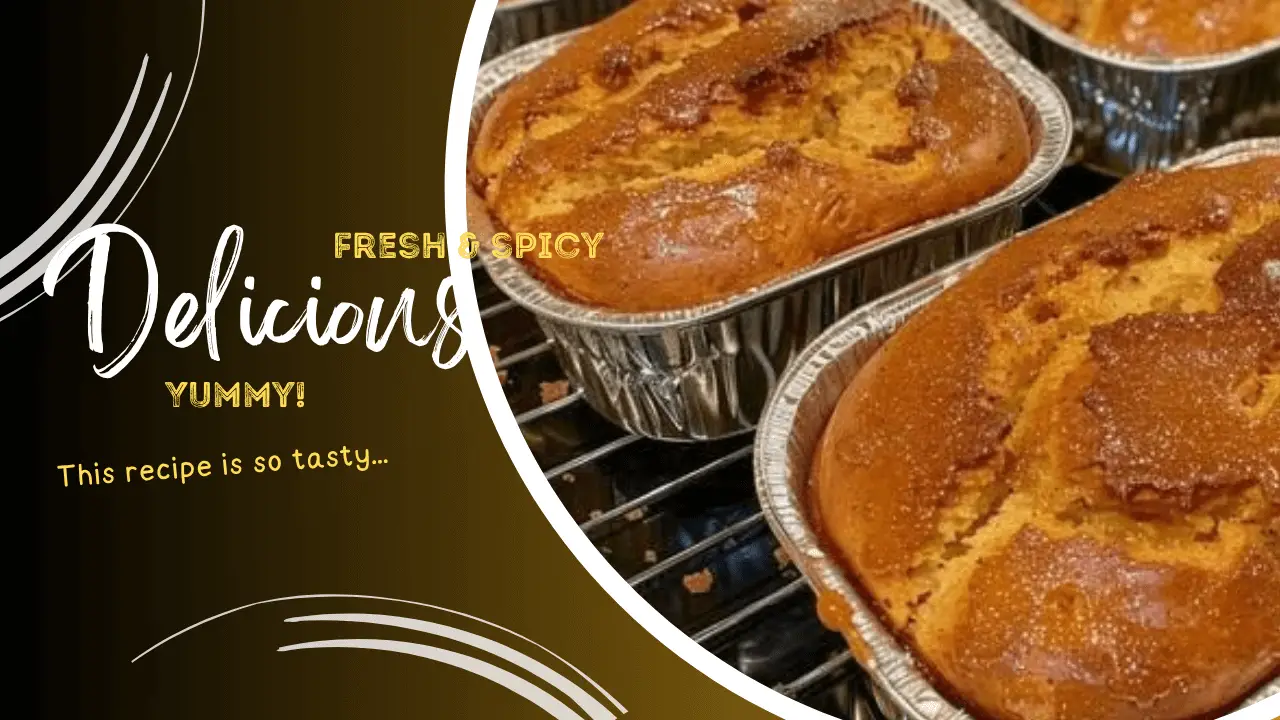 Golden Cinnamon Swirl Loaf Cakes