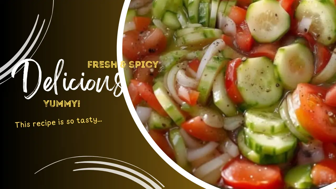 Marinated Cucumbers, Onions, and Tomatoes Recipe
