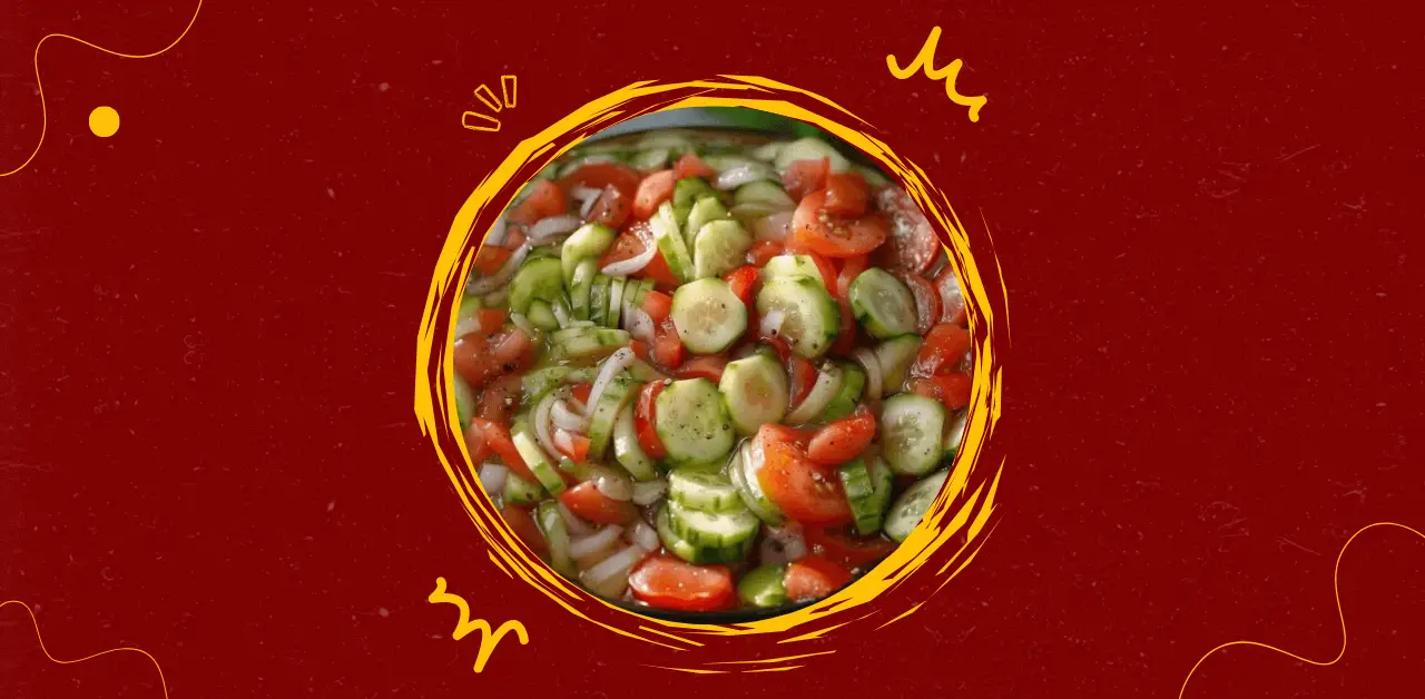 Fresh Cucumber Tomato Onion Salad