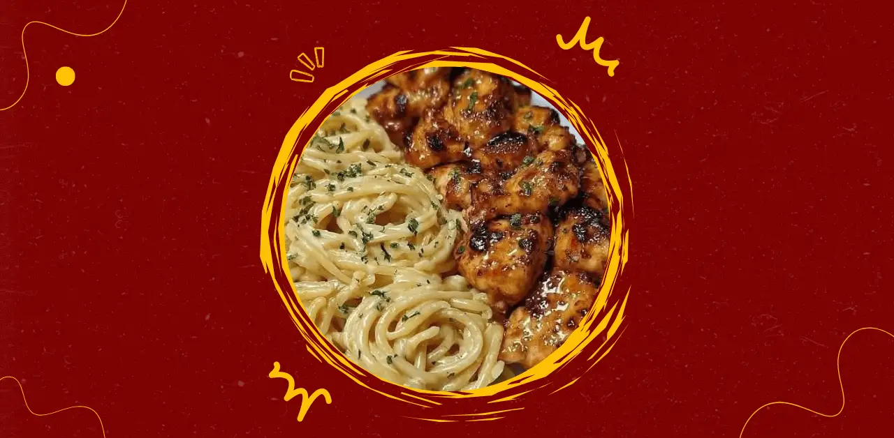 Creamy Garlic Pasta with Honey-Glazed Grilled Chicken Recipe