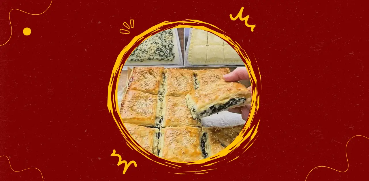 Spinach and Cheese Puff Pastry Squares