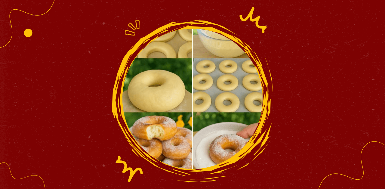 Homemade Fluffy Donuts with Powdered Sugar Coating Recipe
