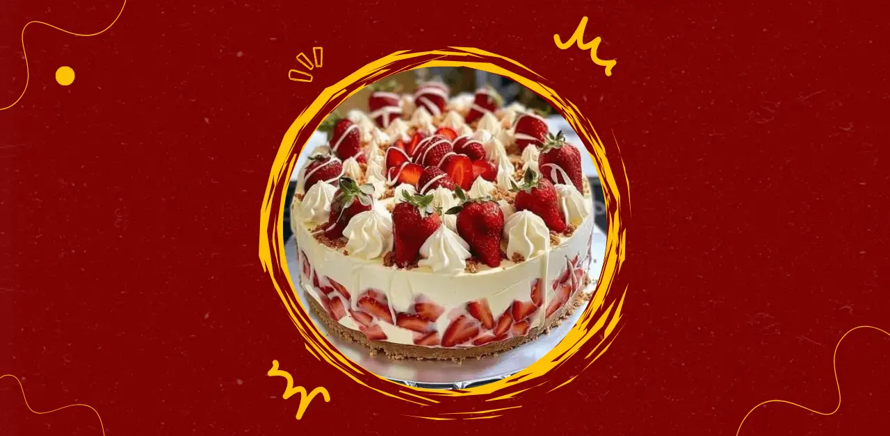 Strawberry Cream Cake with Whipped Topping Recipe