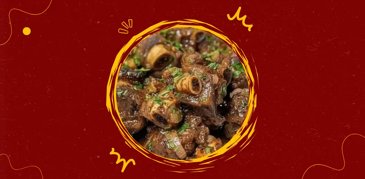 Slow Braised Oxtail in Rich Onion Gravy Recipe
