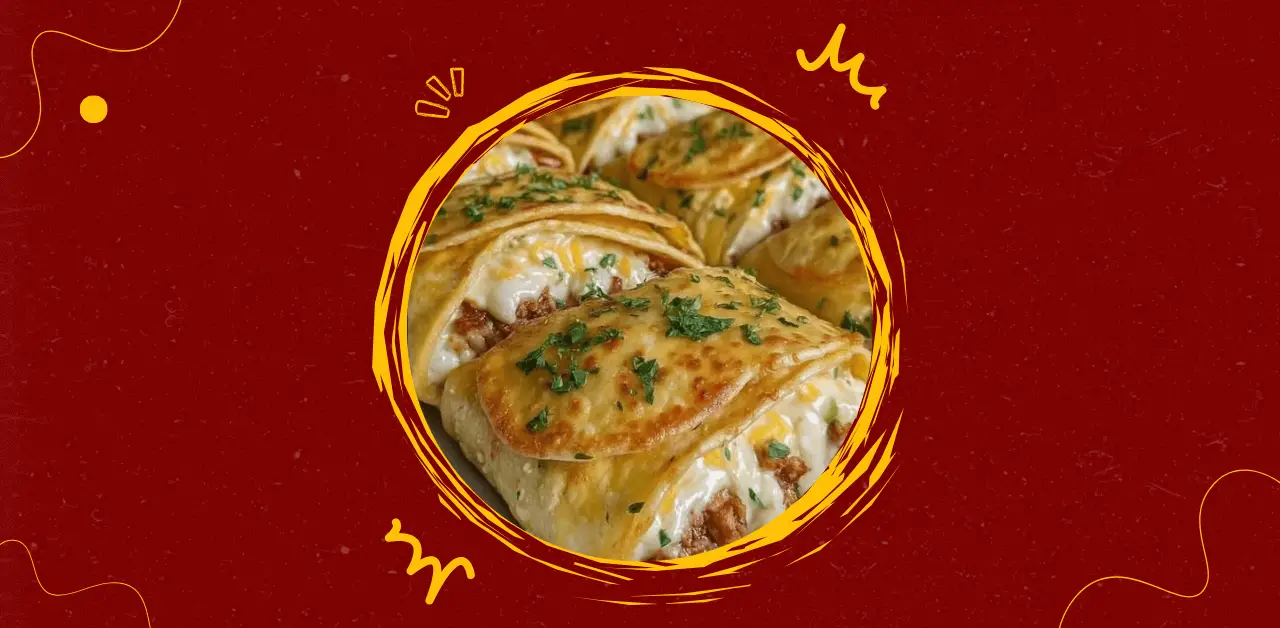 Savory Stuffed Crepes with Ground Meat & Melted Cheese Recipe